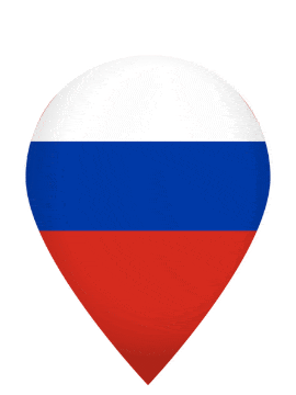 Russia Drop Pin Bounce animated flag GIF