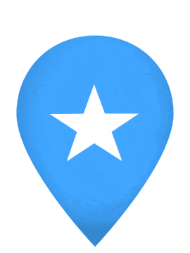 Somalia Drop Pin Bounce animated flag GIF