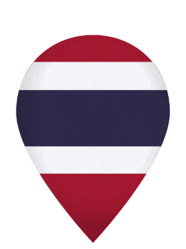 Thailand Drop Pin Bounce animated flag GIF