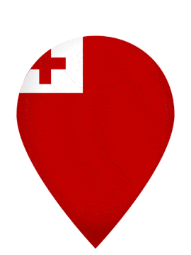Tonga Drop Pin Bounce animated flag GIF