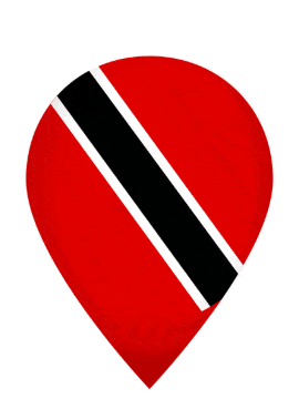 Trinidad And Tobago Drop Pin Bounce animated flag GIF