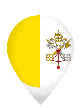 Vatican City Drop Pin Bounce animated flag GIF
