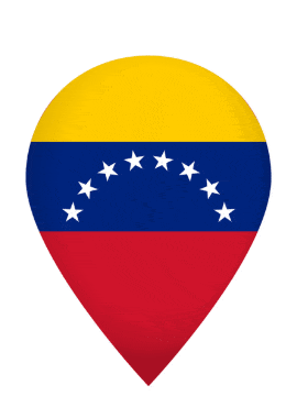 Venezuela Drop Pin Bounce animated flag GIF