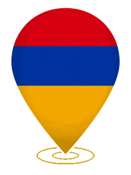 Armenia Drop Pin Heartbeat animated flag GIF