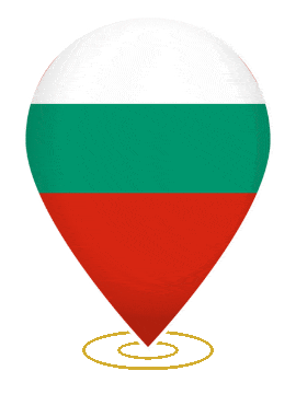 Bulgaria Drop Pin Heartbeat animated flag GIF