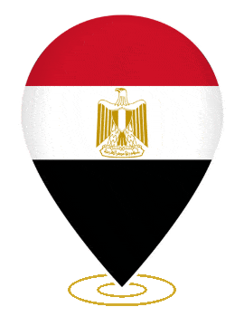 Egypt Drop Pin Heartbeat animated flag GIF