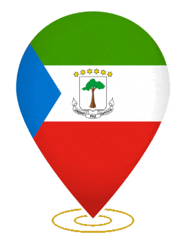 Equatorial Guinea Drop Pin Heartbeat animated flag GIF