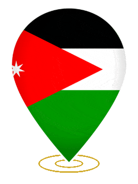 Jordan Drop Pin Heartbeat animated flag GIF