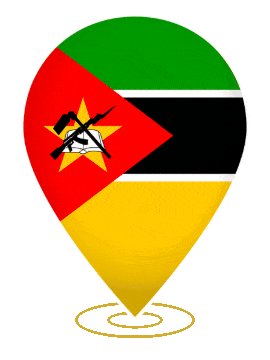 Mozambique Drop Pin Heartbeat animated flag GIF