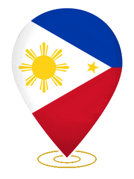 Philippines Drop Pin Heartbeat animated flag GIF