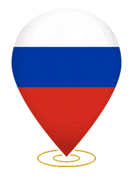 Russia Drop Pin Heartbeat animated flag GIF