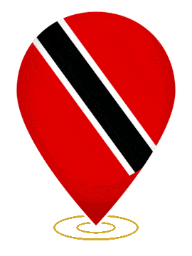 Trinidad And Tobago Drop Pin Heartbeat animated flag GIF