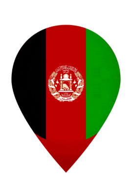 Afghanistan Drop Pin Pulse animated flag GIF