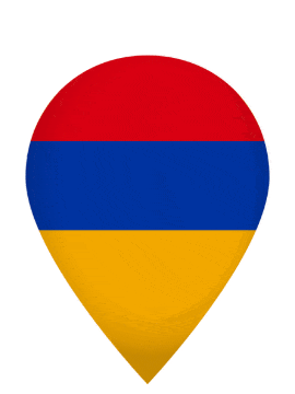 Armenia Drop Pin Pulse animated flag GIF