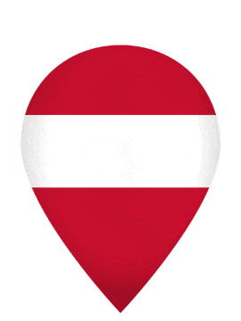 Austria Drop Pin Pulse animated flag GIF
