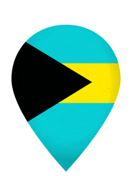 Bahamas Drop Pin Pulse animated flag GIF