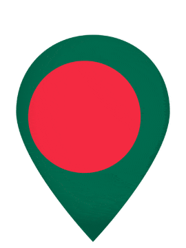 Bangladesh Drop Pin Pulse animated flag GIF