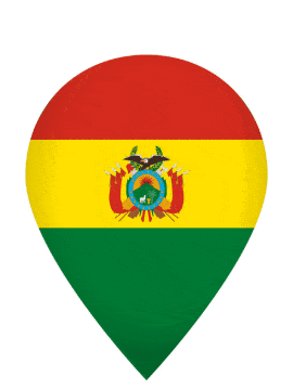 Bolivia Drop Pin Pulse animated flag GIF