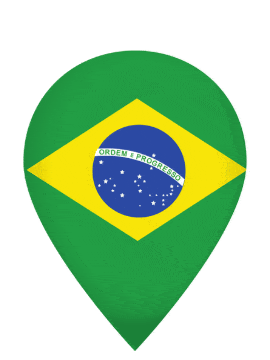 Brazil Drop Pin Pulse animated flag GIF