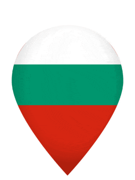 Bulgaria Drop Pin Pulse animated flag GIF