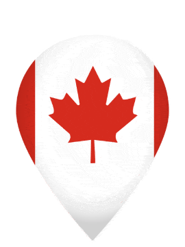 Canada Drop Pin Pulse animated flag GIF
