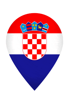 Croatia Drop Pin Pulse animated flag GIF