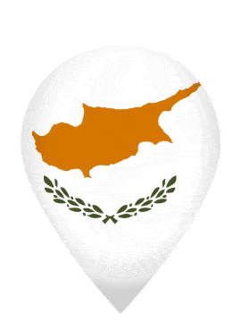 Cyprus Drop Pin Pulse animated flag GIF