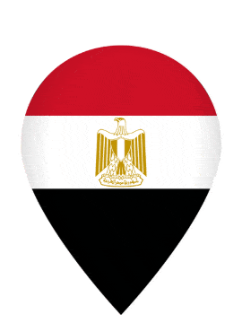 Egypt Drop Pin Pulse animated flag GIF