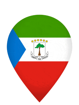 Equatorial Guinea Drop Pin Pulse animated flag GIF