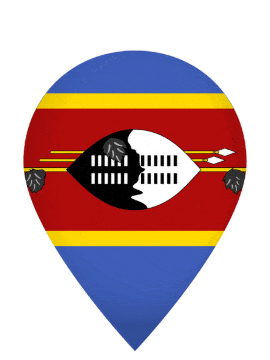 Eswatini Drop Pin Pulse animated flag GIF