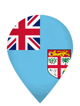 Fiji Drop Pin Pulse animated flag GIF