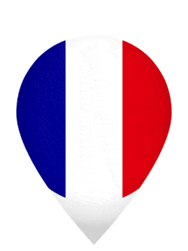 France Drop Pin Pulse animated flag GIF