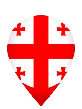 Georgia Drop Pin Pulse animated flag GIF