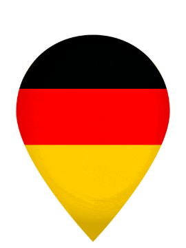 Germany Drop Pin Pulse animated flag GIF