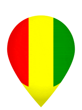 Guinea Drop Pin Pulse animated flag GIF