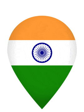 India Drop Pin Pulse animated flag GIF