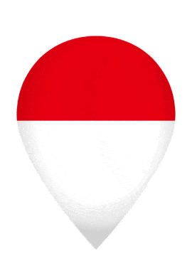 Indonesia Drop Pin Pulse animated flag GIF