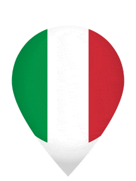 Italy Drop Pin Pulse animated flag GIF