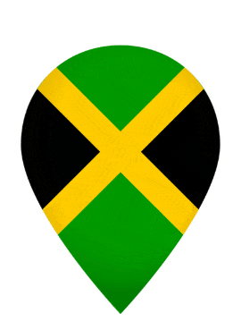 Jamaica Drop Pin Pulse animated flag GIF