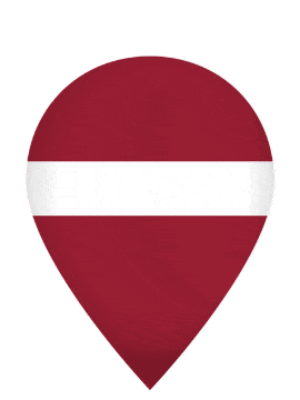 Latvia Drop Pin Pulse animated flag GIF