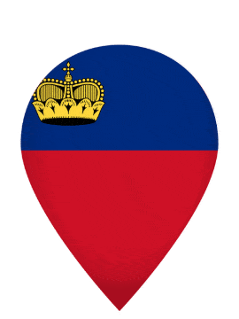 Liechtenstein Drop Pin Pulse animated flag GIF