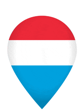 Luxembourg Drop Pin Pulse animated flag GIF