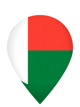 Madagascar Drop Pin Pulse animated flag GIF