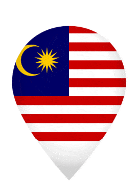 Malaysia Drop Pin Pulse animated flag GIF