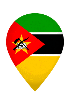 Mozambique Drop Pin Pulse animated flag GIF