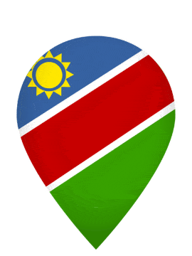 Namibia Drop Pin Pulse animated flag GIF