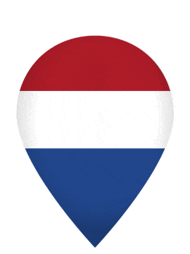 Netherlands Drop Pin Pulse animated flag GIF