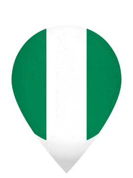 Nigeria Drop Pin Pulse animated flag GIF