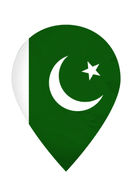 Pakistan Drop Pin Pulse animated flag GIF