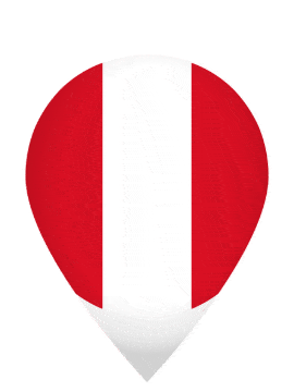 Peru Drop Pin Pulse animated flag GIF